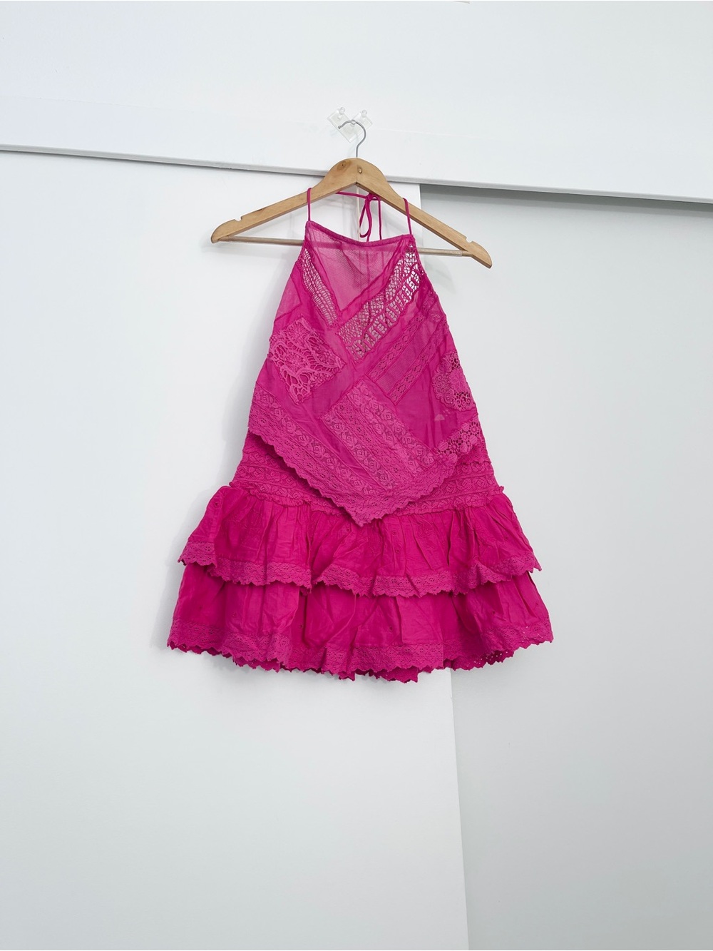 NWOT Free People Eleanora Halter Top + Mini Skirt Matching Set Size Medium